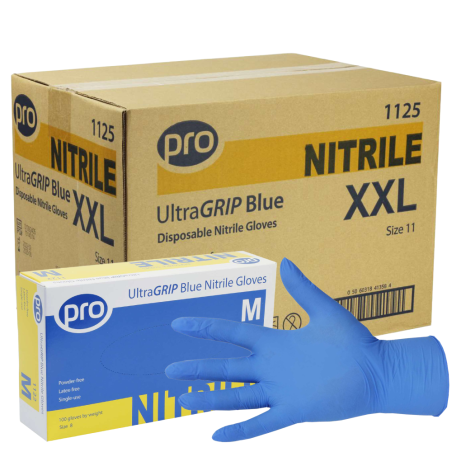 PRO UltraGRIP Blue Disposable Nitrile | Case of 1000