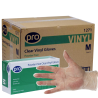 PRO Powder-Free Clear Disposable Vinyl Gloves | Case of 1000