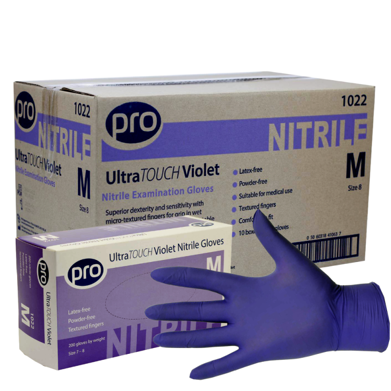PRO UltraTOUCH Violet Disposable Nitrile | Case of 2000